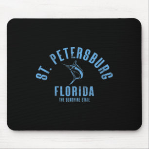 St. Petersburg Florida Fl Retro Vintage Strand Voo Muismat