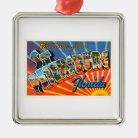 St Petersburg Florida FL Vintage Travel Souvenir