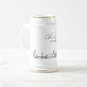 St. Petersburg Florida Gepersonaliseerde Gift Bierpul (Voorkant links)