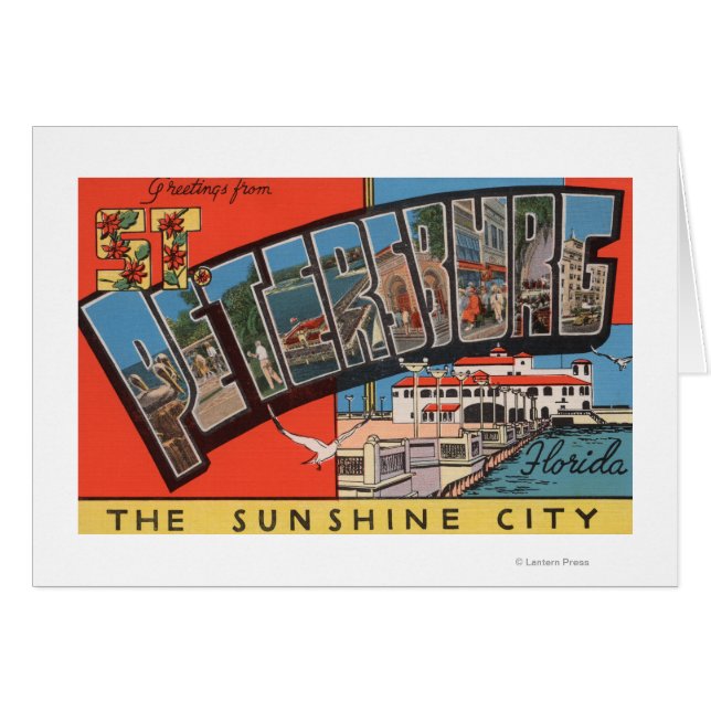 St. Petersburg, Florida - Grote letterscènes (Voorkant Horizontaal)