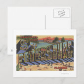 St. Petersburg, Florida - Grote letterscènes 2 Briefkaart (Voorkant / Achterkant)
