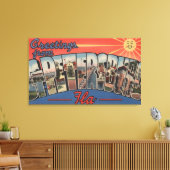 St. Petersburg, Florida - Grote letterscènes 3 Canvas Afdruk (Insitu (Woonkamer))