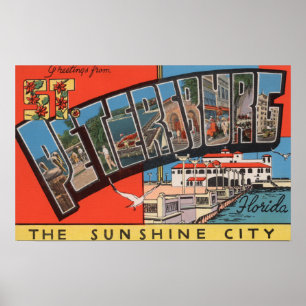 St. Petersburg, Florida - Grote letterscènes 3 Poster