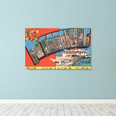 St. Petersburg, Florida - Grote letterscènes 4 Canvas Afdruk (Insitu (Houten vloer))