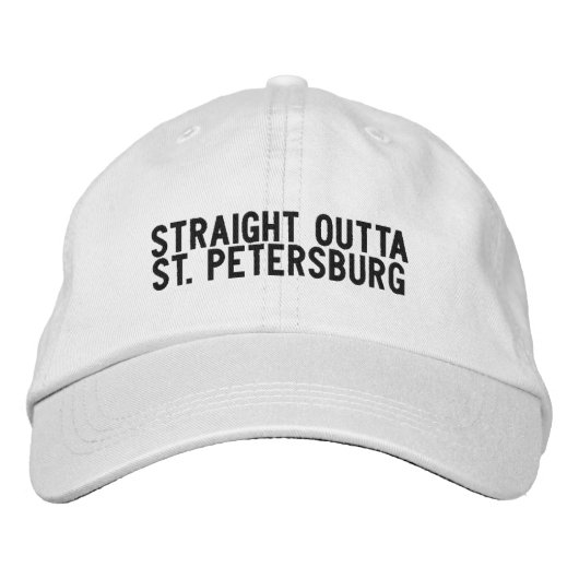 St Petersburg Florida Hoed Geborduurde Pet (Voorkant)