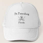 St. Petersburg Florida Jolly Roger Trucker Pet (Voorkant)