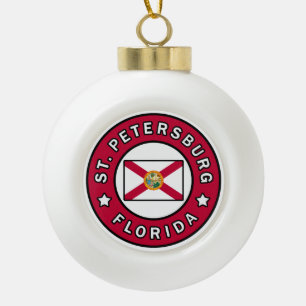 St. Petersburg Florida Keramische Bal Ornament