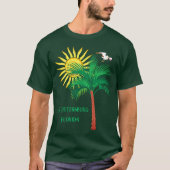 St. Petersburg Florida Palm Tree en Seagull T-Shi T-shirt (Voorkant)