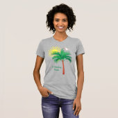 St. Petersburg Florida Palm Tree en Seagull T-Shi T-shirt (Voorkant volledig)