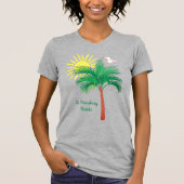 St. Petersburg Florida Palm Tree en Seagull T-Shi T-shirt (Voorkant)