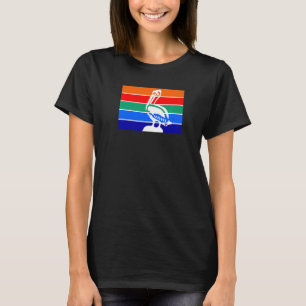 St Petersburg Florida Pelikaan Vlag Lokaal Erfgoed T-shirt