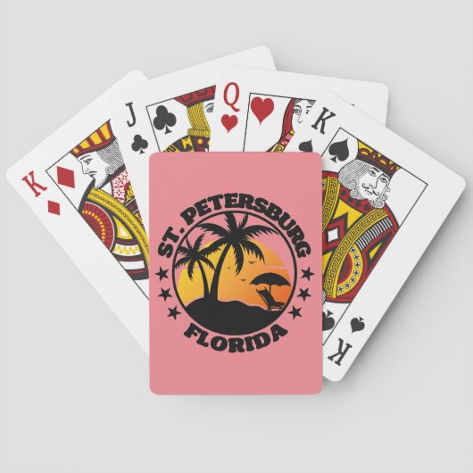 St. Petersburg, Florida Pokerkaarten (Achterkant)