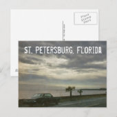 St. Petersburg Florida Retro Car 1969 Briefkaart (Voorkant / Achterkant)