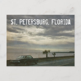St. Petersburg Florida Retro Car 1969 Briefkaart