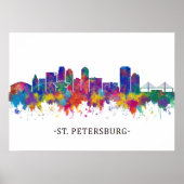St. Petersburg Florida Skyline Poster (Voorkant)