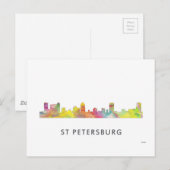 ST PETERSBURG FLORIDA SKYLINE WB1 - BRIEFKAART (Voorkant / Achterkant)