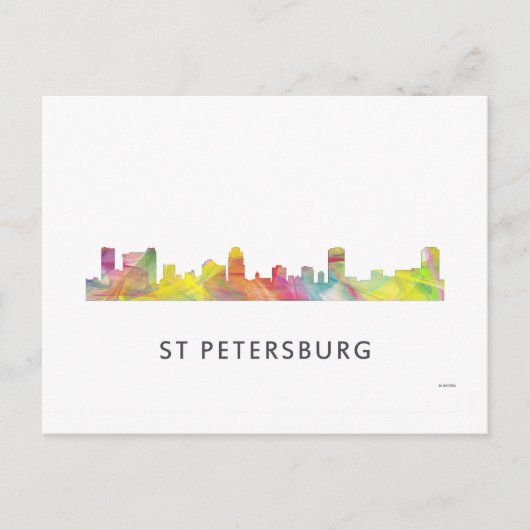 ST PETERSBURG FLORIDA SKYLINE WB1 - BRIEFKAART (Voorkant)