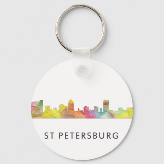 ST PETERSBURG FLORIDA SKYLINE WB1 - SLEUTELHANGER (Voorkant)