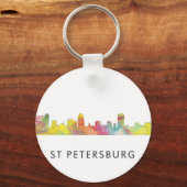 ST PETERSBURG FLORIDA SKYLINE WB1 - SLEUTELHANGER (Voorkant)