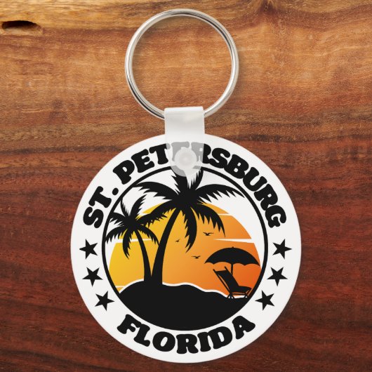 St. Petersburg, Florida Sleutelhanger (Achterkant)