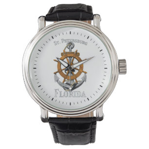 St. Petersburg Florida Vacation Nautical Anchor Sa Horloge