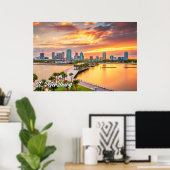 St. Petersburg, Florida, Verenigde Staten Poster (Thuiskantoor)