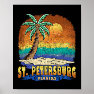 St. Petersburg Florida Vintage in nood souvenir Poster