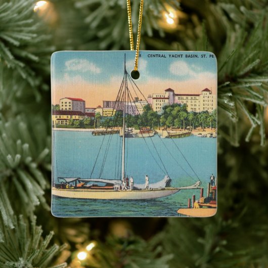 St. Petersburg Florida Waterfront Keramisch Ornament (Boom)