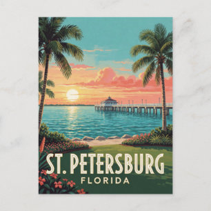 St Petersburg Florida Waterfront Reis Briefkaart
