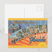 St Petersburg Groet Briefkaart (Voorkant / Achterkant)