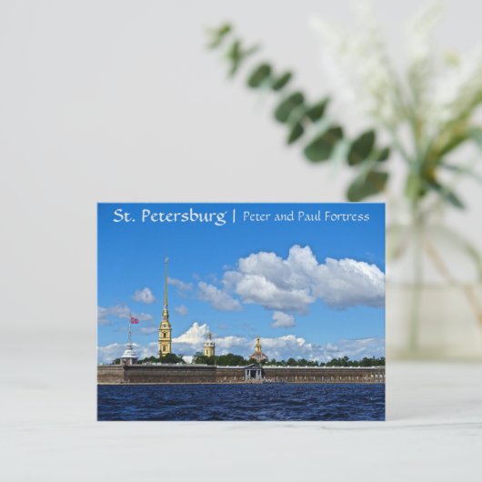 St. Petersburg, Peter en Paul Fortress Briefkaart (Staand voorkant)