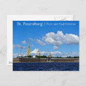 St. Petersburg, Peter en Paul Fortress Briefkaart (Voorkant / Achterkant)