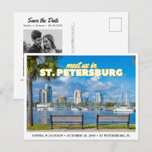 St. Petersburg Trouwkaart Save the Date Ansichtkaa Briefkaart