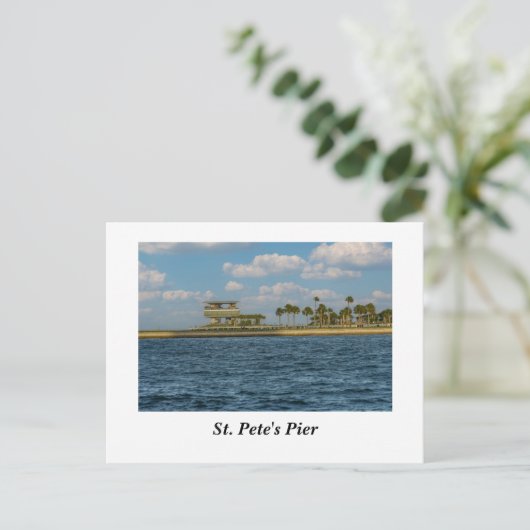 St. Pete's Pier Briefkaart (Staand voorkant)