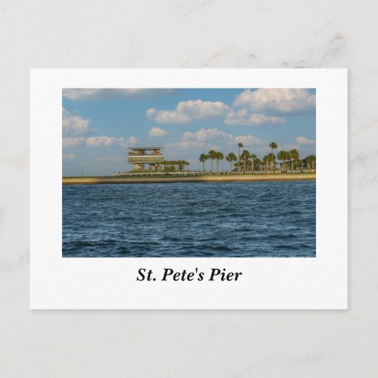 St. Pete's Pier Briefkaart (Voorkant)