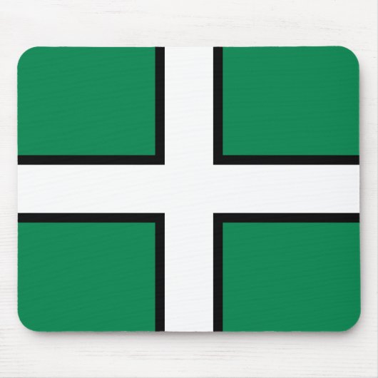 St. Petroc vlag/vlag van Devon Muismat (Voorkant)