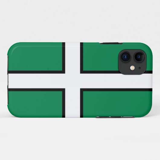 St. Petroc's vlag/vlag van Devon Case-Mate iPhone Case (Achterkant (horizontaal))