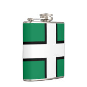 St. Petroc's vlag/vlag van Devon Heupfles (Rechts)