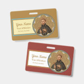 St. Petrus Claver (BK 058; Stijl 2) Badge (Voor- en achterkant)