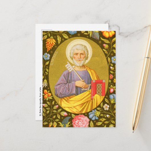 St. Petrus de Apostel (PM 07) Briefkaart 2 (Voorkant / Achterkant in situ)