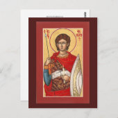 St. Phanourios Prayer Card Briefkaart (Voorkant / Achterkant)