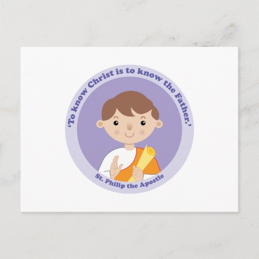St. Philip de Apostle Briefkaart (Voorkant)