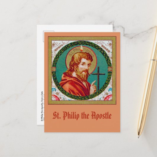 St. Philip de Apostle (JMAS 10) Briefkaart (Voorkant / Achterkant in situ)