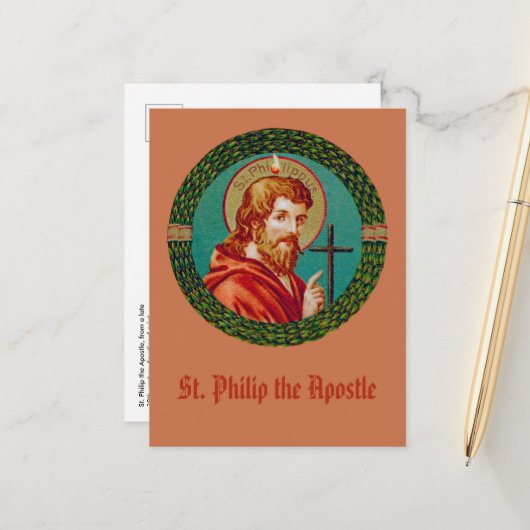 St. Philip de Apostle (JMAS 10) Briefkaart (Voorkant / Achterkant in situ)