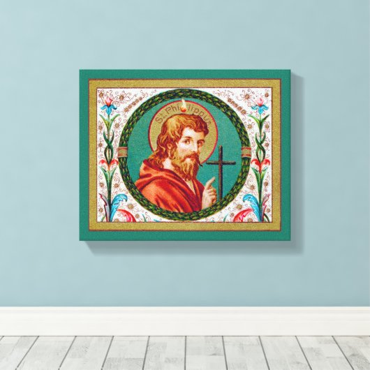 St. Philip de Apostle (JMAS 10) Canvas Afdruk (Insitu (Houten vloer))