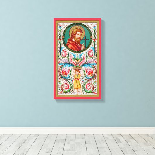 St. Philip de Apostle (JMAS 10) Canvas Afdruk (Insitu (Houten vloer))