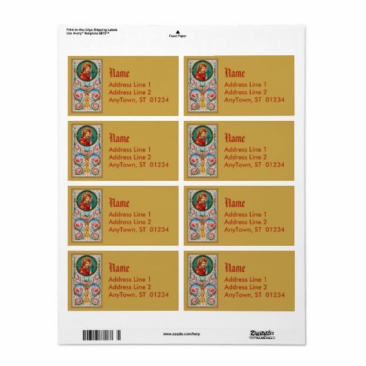 St. Philip de Apostle (JMAS 10) Etiket (Full Sheet)