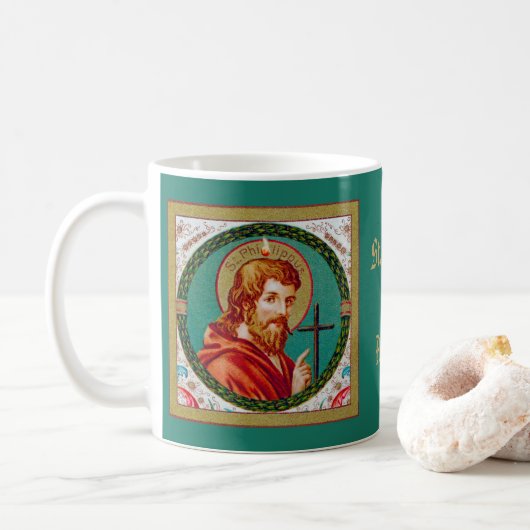 St. Philip de Apostle (JMAS 10) Koffiemok (Met donut)