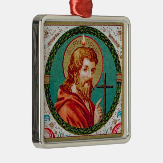St. Philip de Apostle (JMAS 10) Metalen Ornament (Rechts)