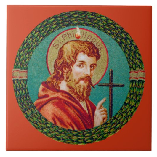 St. Philip de Apostle (JMAS 10) Tegeltje (Voorkant)